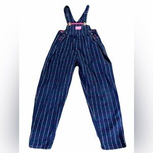 Vintage Oshkosh RARE Heart Overalls Heart Print 100% Cotton Size 6x Made In USA